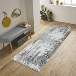 Textures - 2'7" X 7' Area Rug - Multi, Polypropylene