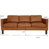 Memphis - Waxy Sofa - Cognac - Image 11