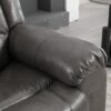 2 Seater Home Theater Recliner Manual Recliner Chair With A Storage Box And Two Cup Holders For Living Room - Gray - Image 12