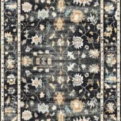 Fenix - Runner Rug - Black / Gray