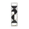 Eclectic Styling Metal Beaded Wall Mirror With Contemporary Design For Bedroom, Liveroom - Golden Black - Image 4