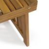 Temptation - Outdoor Foldable Side Table With Slat Design - Teak - Image 9