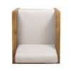 Outdoor Acacia Wood Club Chair With Wicker Accents - Teak / Mixed Brown / Beige - Image 10