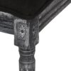 French Country Style Dining Chair Set With Upholstered Seating And Fluted Legs - Black - Image 14