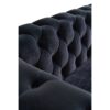 Modern Tufted Velvet Sofa For Living Room - Black - Image 7