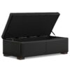 Gabbie - Rectangular Storage Ottoman - Black - Image 2
