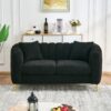 Loveseat Sofa For Living Room And Bedroom - Black - Image 2