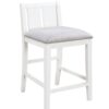 Graham - 3 Piece Small Space Counter Height Dining Table With Shelves And 2 Chairs (Set of 3) - White Finish - Image 4