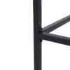 Outdoor Bar Stool With Slat Design And Metal Frame (Set of 2) - Gray / Black - Image 11