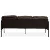 Modern L Shaped 3 Seater Polyester Fabric Sofa With Ottoman, Upholstered Couch For Small Spaces - Brown - Image 4