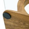 Modern Style Glass Top Coffee Table With Base Suitable For Living Rooms And Lounge Areas - Natural Wood - Image 18
