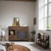 Furniture Style Multi Use Cat Litter Box House With Storage - Walnut - Image 10