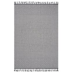 Guros - 4' X 6' Medallion Indoor / Outdoor Area Rug - White / Ivory
