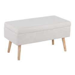 Storage Contemporary Bench - Natural / Beige