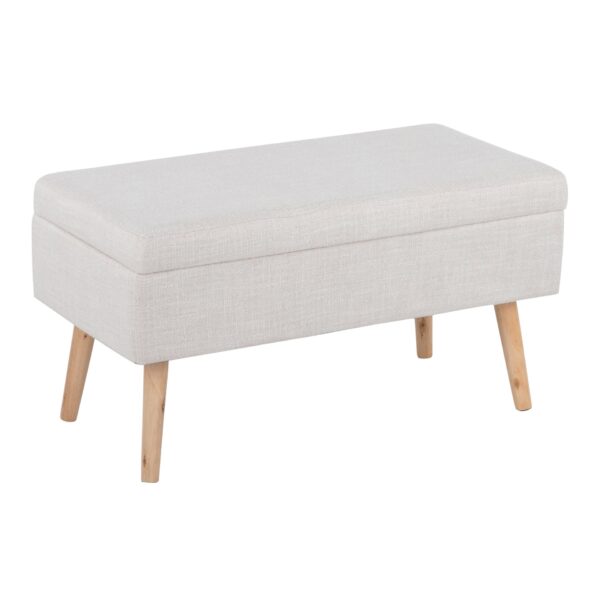 Storage Contemporary Bench - Natural / Beige