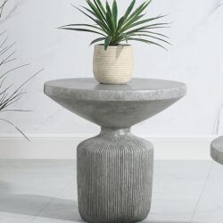 Laddie - Weathered End Table - Gray