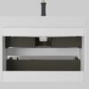 Alice - 30" Bathroom Vanity With Sink, Large Storage Wall Mounted Floating Bathroom Vanity For Modern Bathroom, One-Piece Sink Basin Without Drain And Faucet - White - Image 7