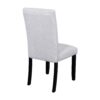 5 Piece Round Dining Table Set, Modern Dining Table And 4 Upholstered Chairs For Dining Room, Kitchen Room, Living Room - Beige / Black - Image 15