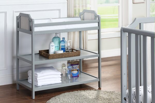Brees - Changing Table - Gray / Graystone