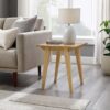 Japandi - Minimal Solid Wood Side Table - English Oak - Image 5