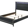 Haiden - Queen Bed With LED - Weathered Black - Image 6