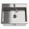 Kyle - Laundry Cabinet &Faucet And Stainless Steel Sink - White - Image 7