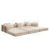 Convertible Floor Sofa Bed With Fixed Shape Frame, Boneless Modular Sectional Sofa, For Living Room - Beige - Image 17