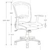 Office Chair, Adjustable Height, Swivel, Ergonomic, Armrests, Mesh - Black - Image 12