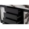 Stacey - Buffet With Storage Drawers And Marble Detailing - Black / Marble - Image 8