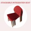 4 Piece Set Of Single Chairs With A Design Combining Modern And Traditional Elements, Durable And Comfortable - Crimson - Image 10