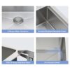 Premium 30" Drop In Kitchen Sink With Pull Down Faucet And Soap Dispenser, Stainless Steel - Brushed Nickel - Image 7
