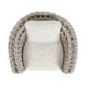 Everly - Frame Barrel Deep Seating Patio Arm Chair Axroma Olefin - Oat Beige - Image 3
