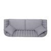 Contemporary 3 Seater Sofa With Plush Accents And Button Tufted Diamond Stitching - Gray - Image 8