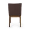 Modern Dining Chair With Upholstery - Dark Brown - Image 11