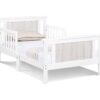 Connelly - Reversible Panel Toddler Bed - White, Rockport Gray - Image 2