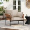 Lounge Chair With Cushions For Natural And Modern Spaces - Beige / Natural - Image 2