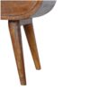Circular Open Bedside Table - Chestnut - Image 7