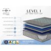 Comfort Care - 13" Twin Size Hybrid Mattress, Firm Comfort - Gray / Blue - Image 5