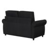 Pull Out Sofa Bed Loveseat Sleeper With Twin Size Memory Mattress With Two USB Ports For Living Room Spaces - Black - Image 14