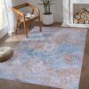 Maval - 3' X 5' Washable Area Rug - Yellow - Image 2