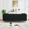 Oversized Sofa, 3 And 3 Seater, Tufted Couch For Living Room - Black - Image 7
