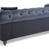 Nola - Sofa Chaise - Black - Image 3