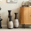 Desktop Vase, Classic And Neat Floor Vase, High Independent Flower Stand, Home Decoration Flower Stand (Set of 3) - Black White / Coffee - Image 16