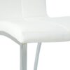 Modern Upholstered Dining Chair (Set of 4) With Electroplated Metal Legs - White - Image 6