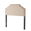Luella - Button Tufted Full / Queen Upholstered Metal Panel Headboard - Beige - Image 6