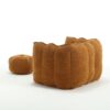 Soft Bean Bag Chair With High Resilient Foam (Chips) - Khaki / Yellow - Image 19