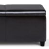 Avalon - Extra Large Storage Ottoman Bench - Tanners Brown - Image 5
