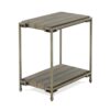 Corbeta - 3 Piece Metal Frame Wood Living Room Coffee Table And 2 Chairside Tables Set, Aged Graphite - Brown - Image 7