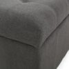 Isabella - Ottoman Contemporary Storage Solution - Dark Gray - Image 8