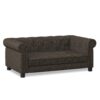 Elegant Rectangular Pet Bed For Small And Medium Dogs, Durable Elevated Dog Sofa Bed, Modern Linen Fabric - Dark Brown - Image 10